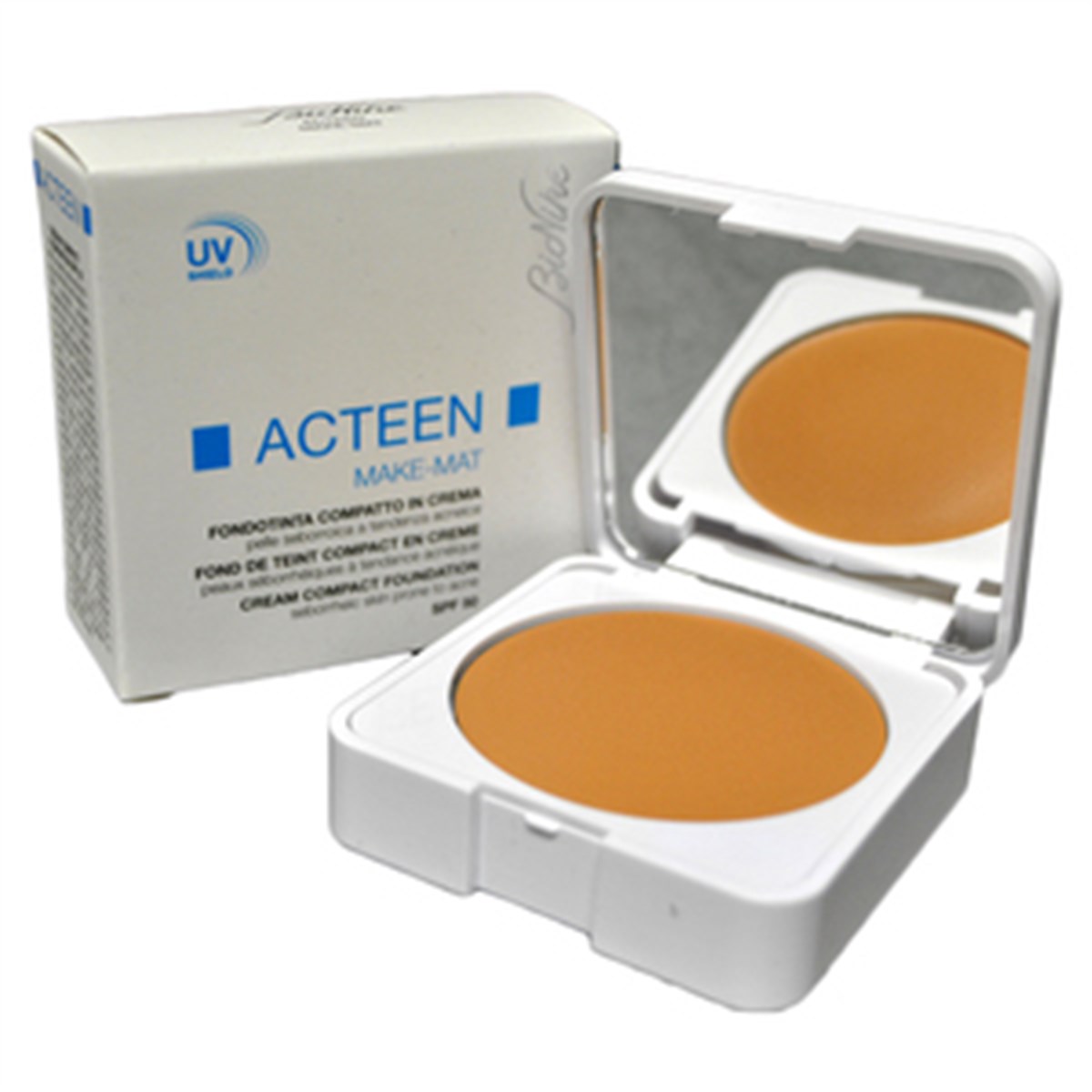Bionike Acteen Make-mat in Cream Compact Foundation Spf50 9 ml (No:2)