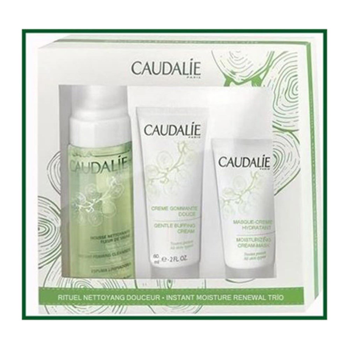 Caudalie Rituel Nettoyent Douceur Instant Moisture Renewal Trio Nemlendirici Temizlik Seti