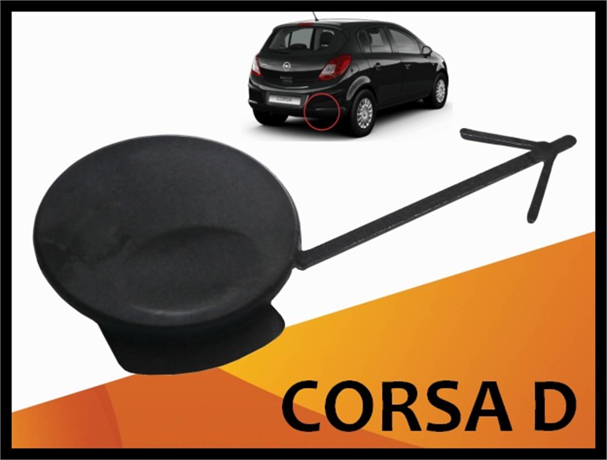 Opel Corsa D Arka Tampon Çeki Demir Kapağı