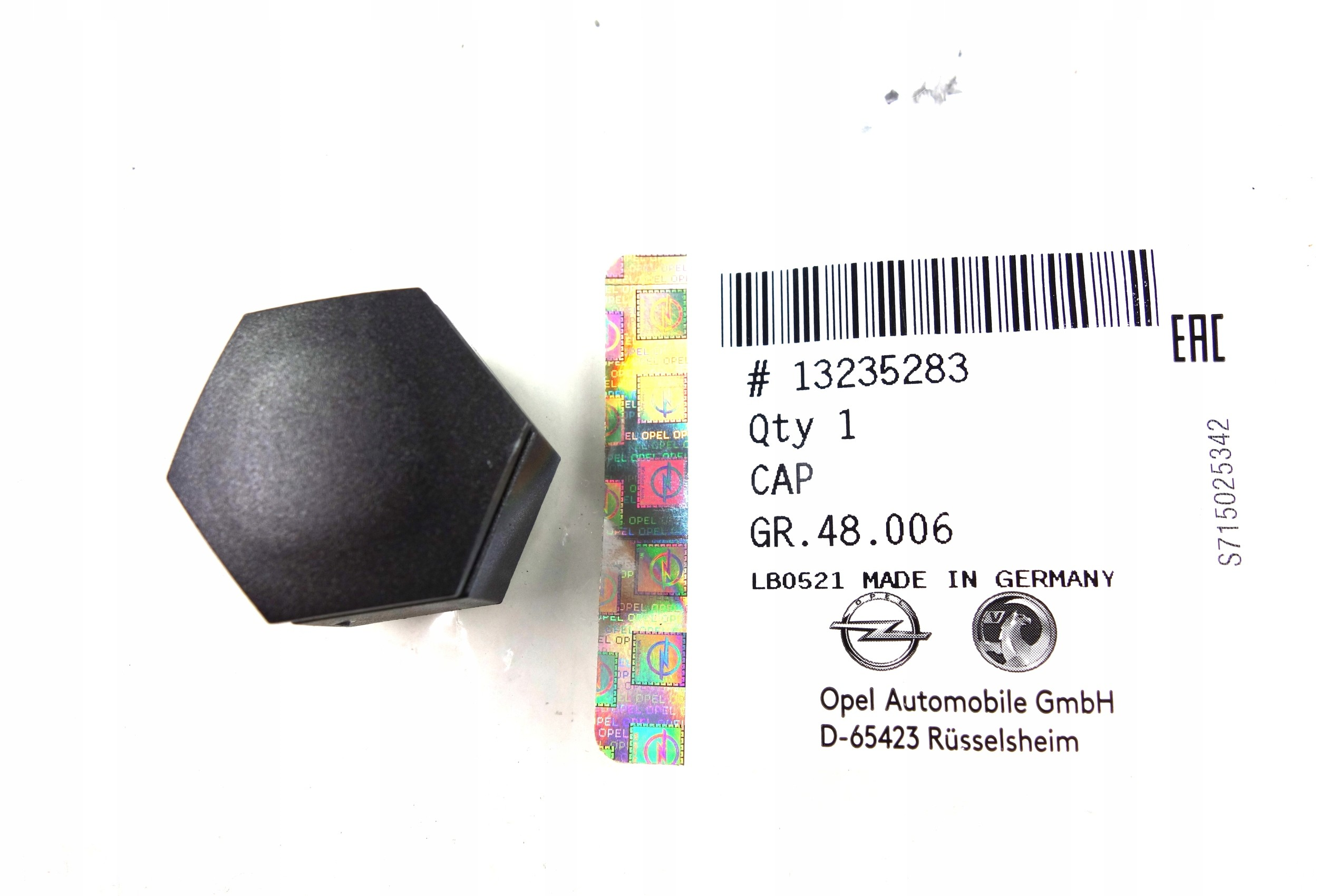 Opel İnsignia A Bijon Kapağı Siyah 21mm GM