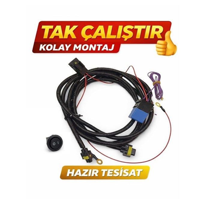 İTH SİSFARTESİSAT | Sis Far Tesisat Kablosu H11 Universal