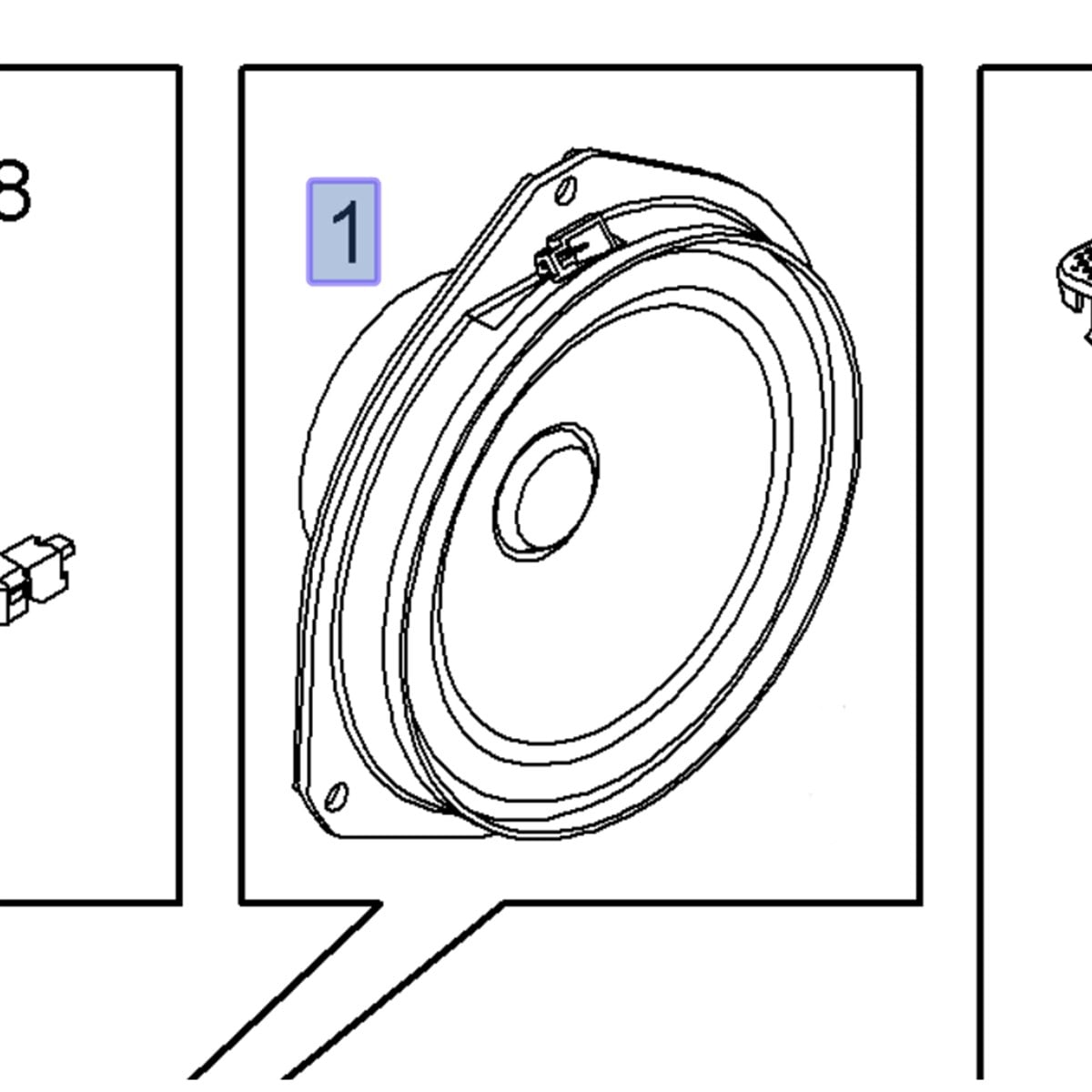Opel Corsa D Ön Kapı Hoparlör GM