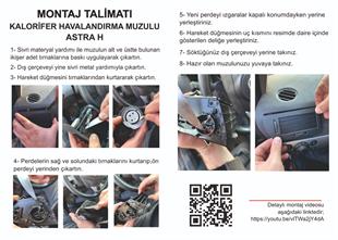 Opel Astra H Sağ Havalandırma Muzul Izgarası