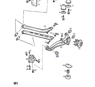 Opel Vectra B Arka Denge Burcu Büyük DELPHİ