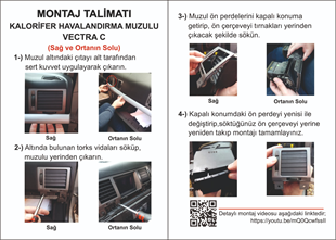 Opel Vectra C Orta Sol Havalandırma Muzul Izgarası