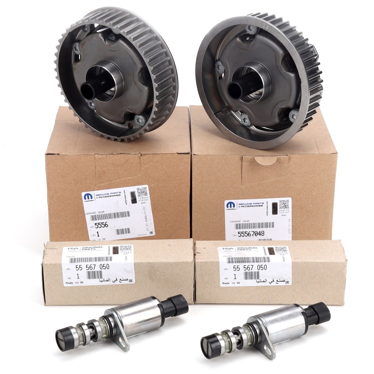 GM 55567048 - 55568386 - 55567050 | Opel Astra J 1.6 Benzinli 115 BG Yağlı Eksantrik Dişli ve Selenoid Valf Takımı GM