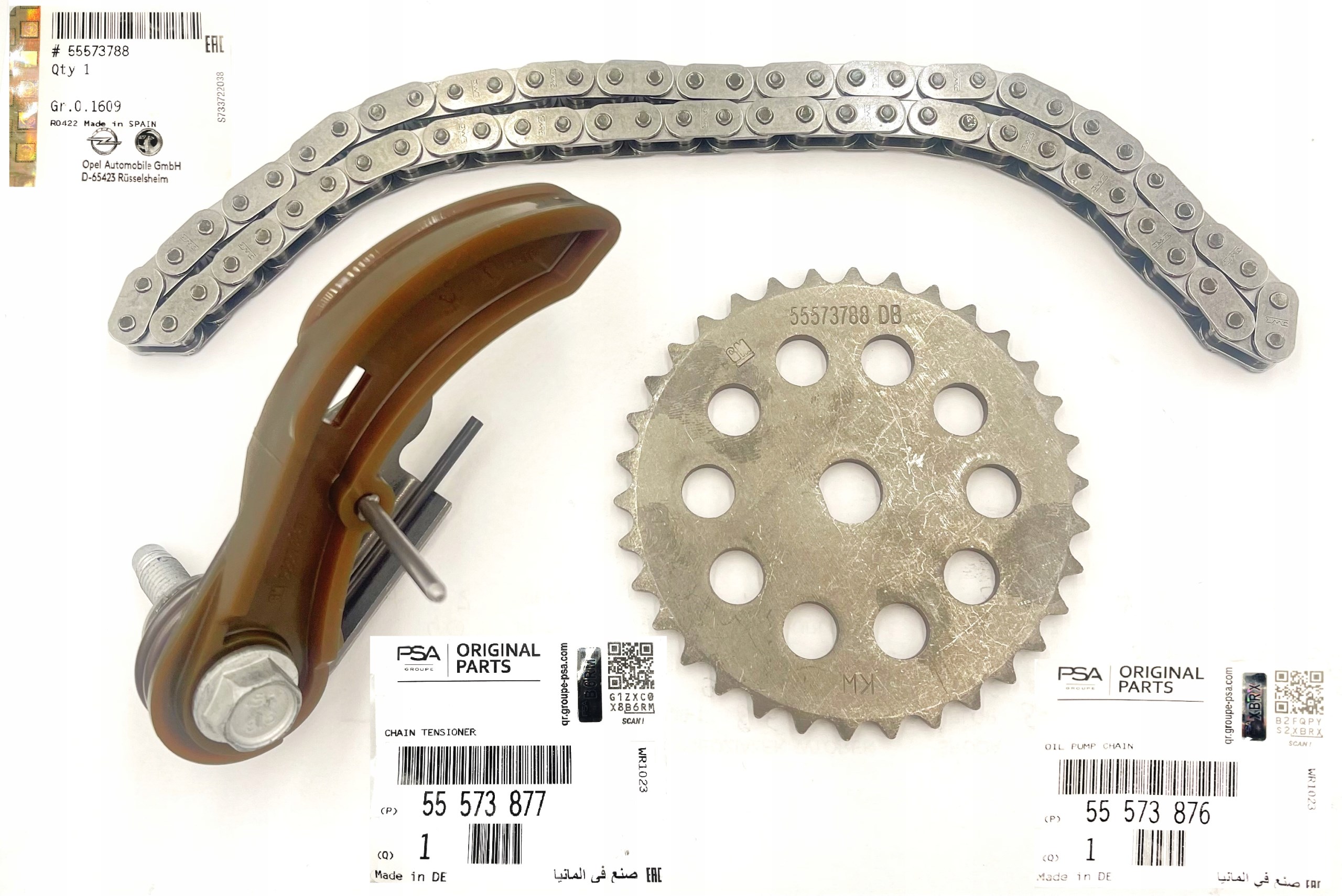 GM 55573788 - 55573877 - 55573876 | Opel İnsignia A 1.6 Dizel Yağ Pompa Zincir Seti Orjinal