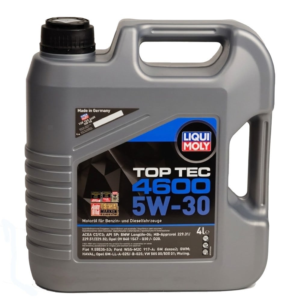 LQM 3763 | Motor Yağı 5W30 Top Tec 4600 Dexos 2 4 Litre LİQUİ MOLY