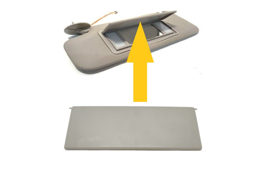 YS 1437070 | Opel Astra H Güneşlik Ayna Kapağı Gri