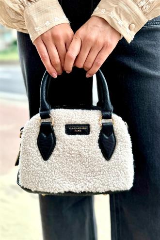 Kadın Askılı El Çantası Krem