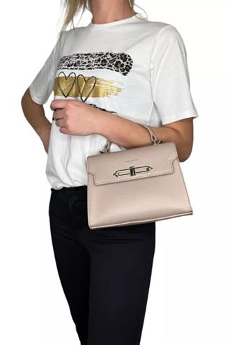 Kadın Askılı El Çantası Pudra