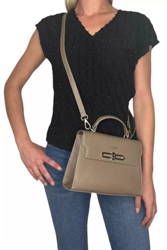 Kadın Askılı El Çantası Vizon