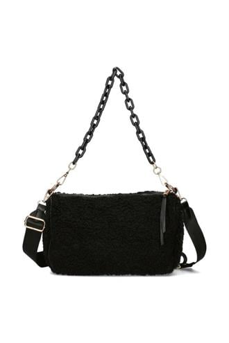 Kadın Askılı Omuz Çantası Siyah