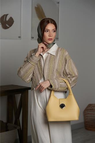 Kadın El ve Askılı Çanta Sarı