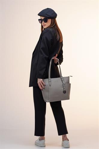 Kadın Omuz Çantası Gri