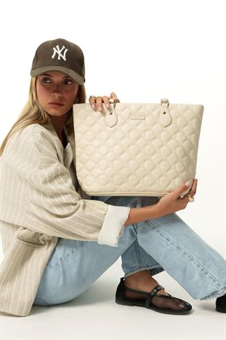 Kadın Omuz Çantası Krem