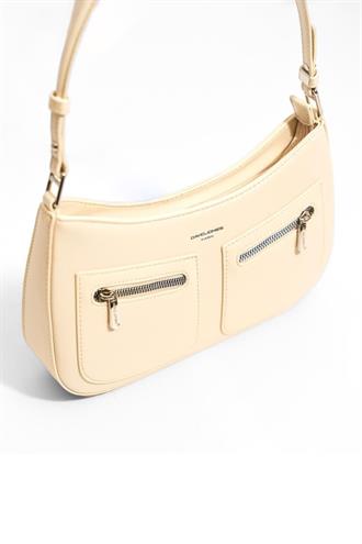Kadın Omuz Çantası Krem