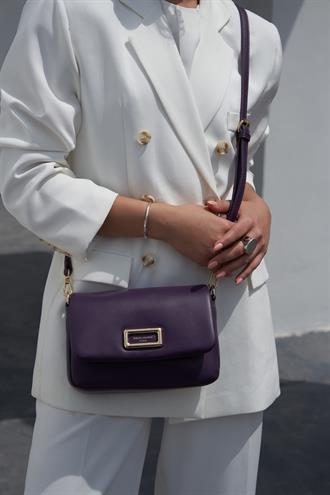 Kadın Omuz Çantası Mor