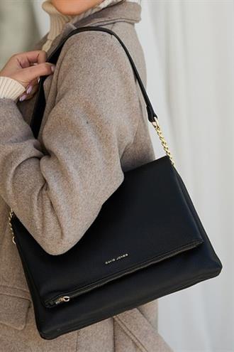 Kadın Askılı Omuz Çantası Siyah