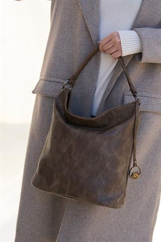 Kadın Omuz Çantası Taba