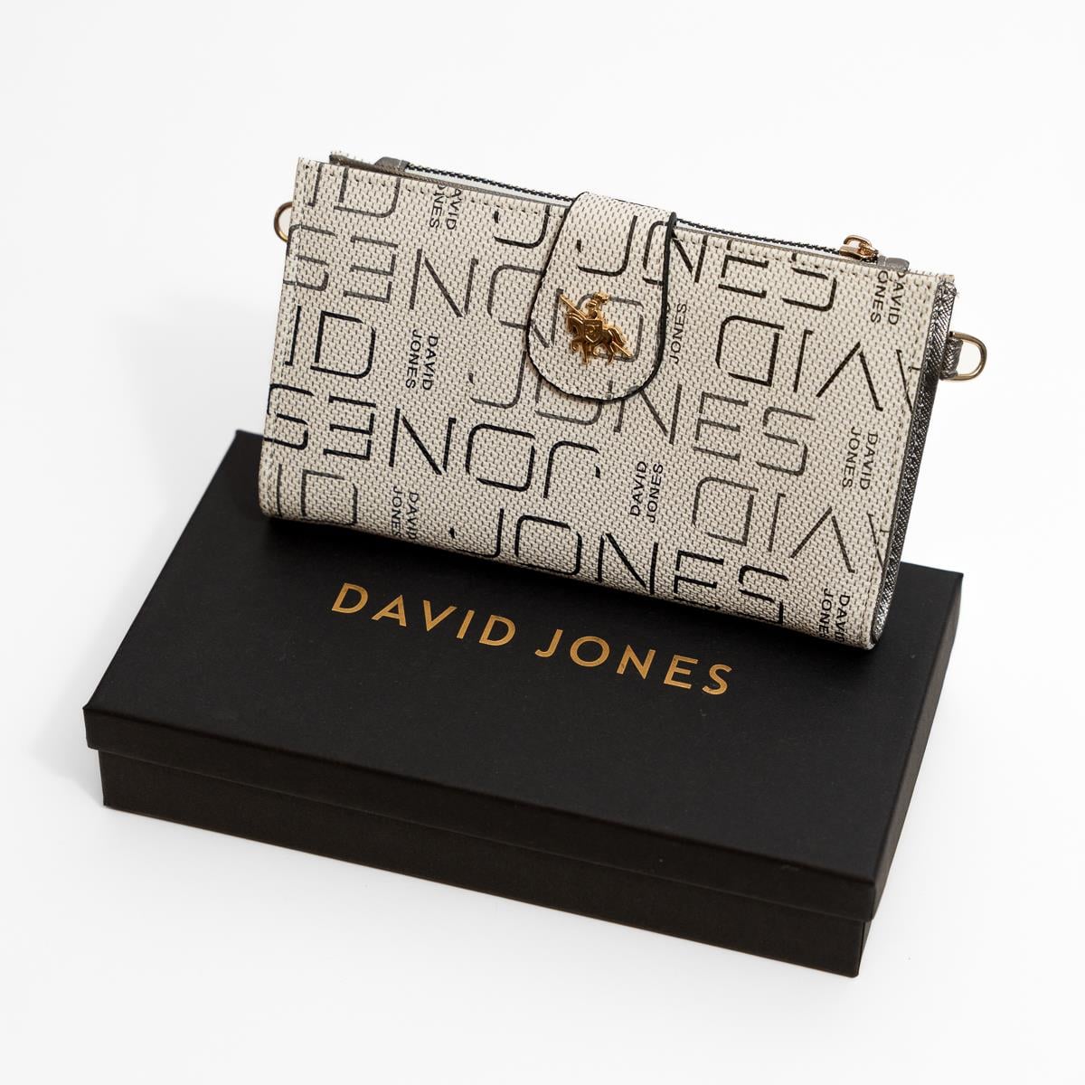 DAVID JONESKadın El Cüzdanı Beyaz