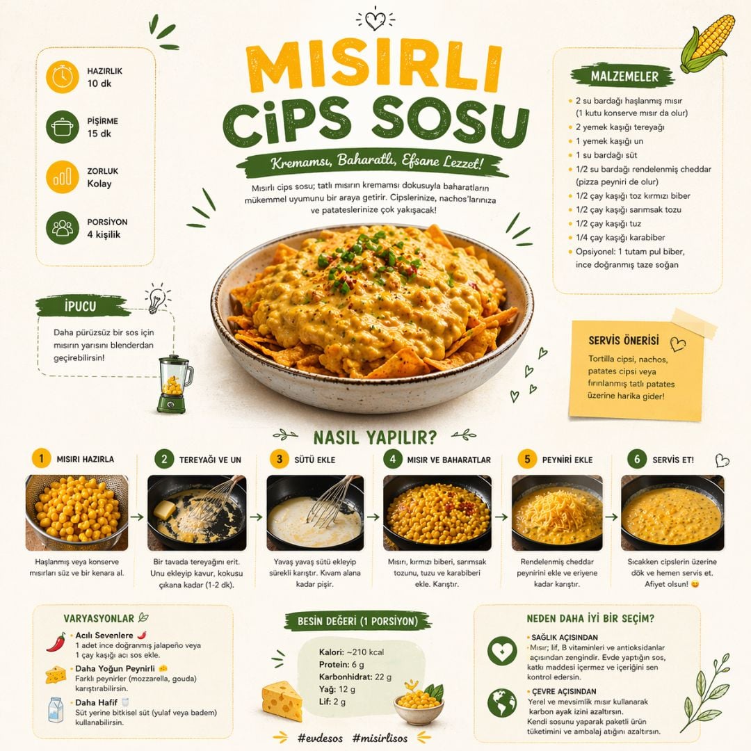 Viral olan mısır sosu tarifi i