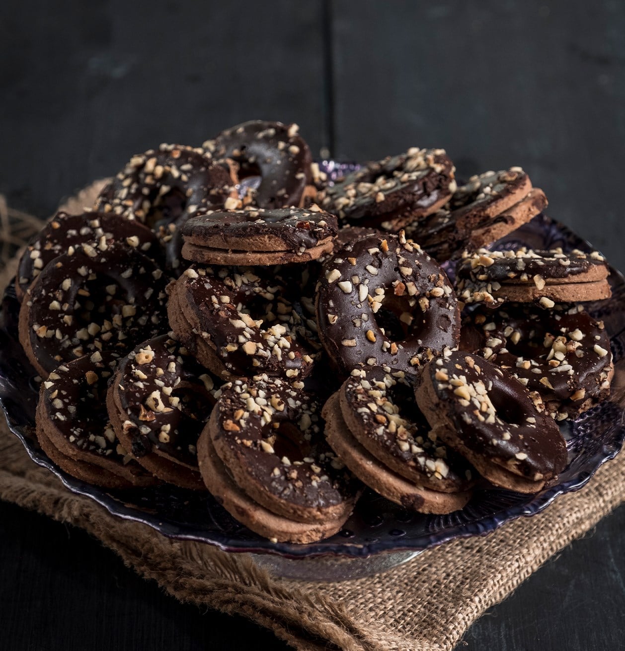 Çikolatalı Halka Kurabiye