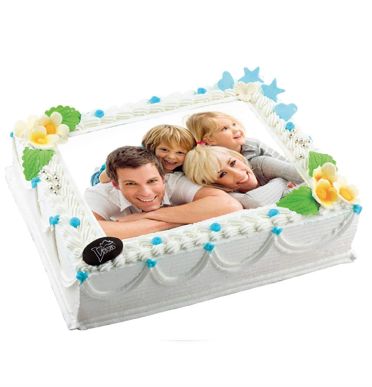 Resim Baskılı Pasta Kare