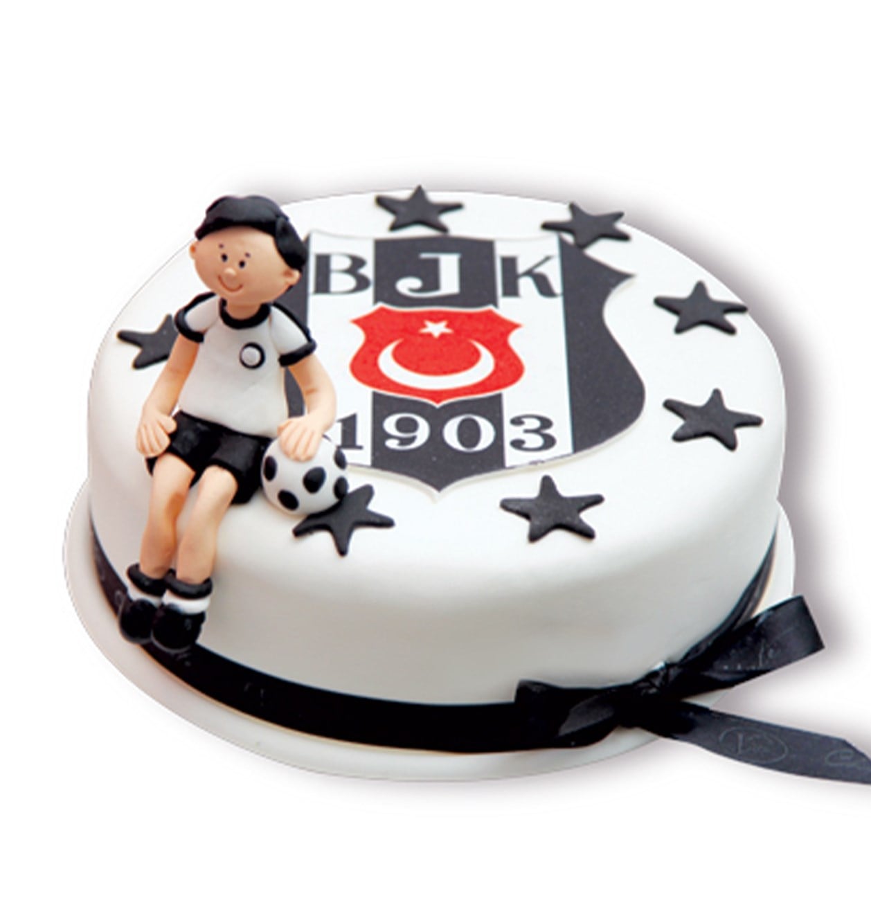 Siyah Beyaz Taraftar Pasta