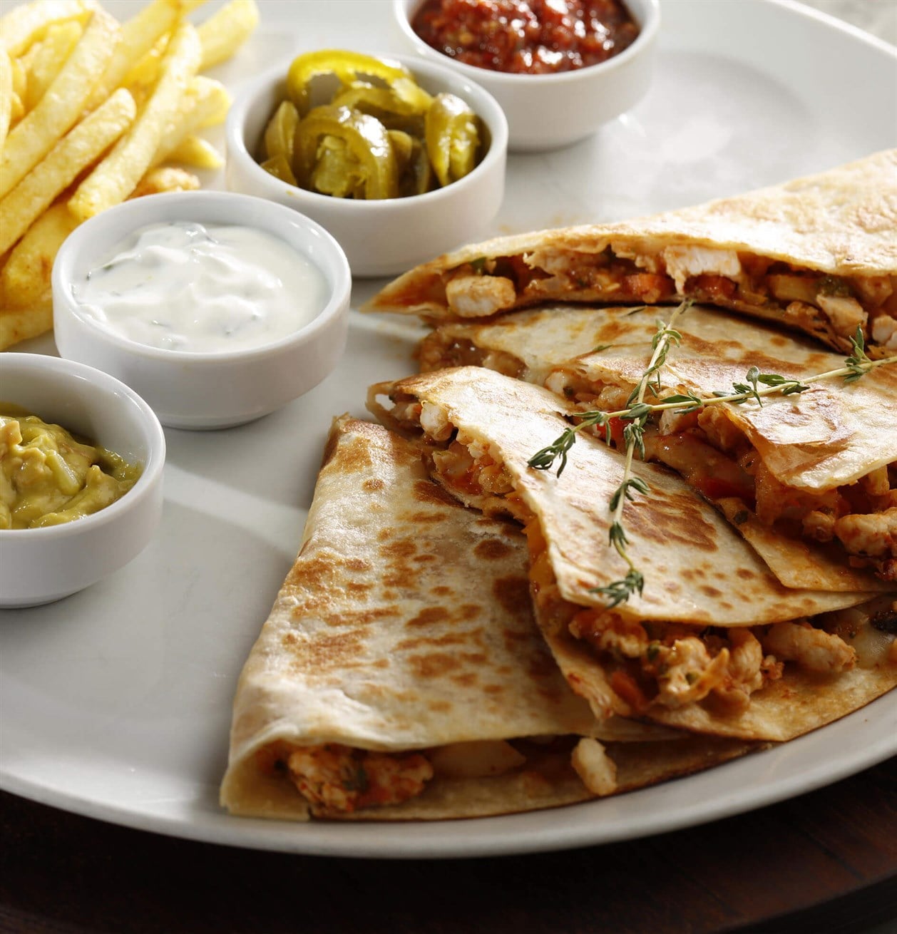 Texas Usulu Tavuklu Quesedilla