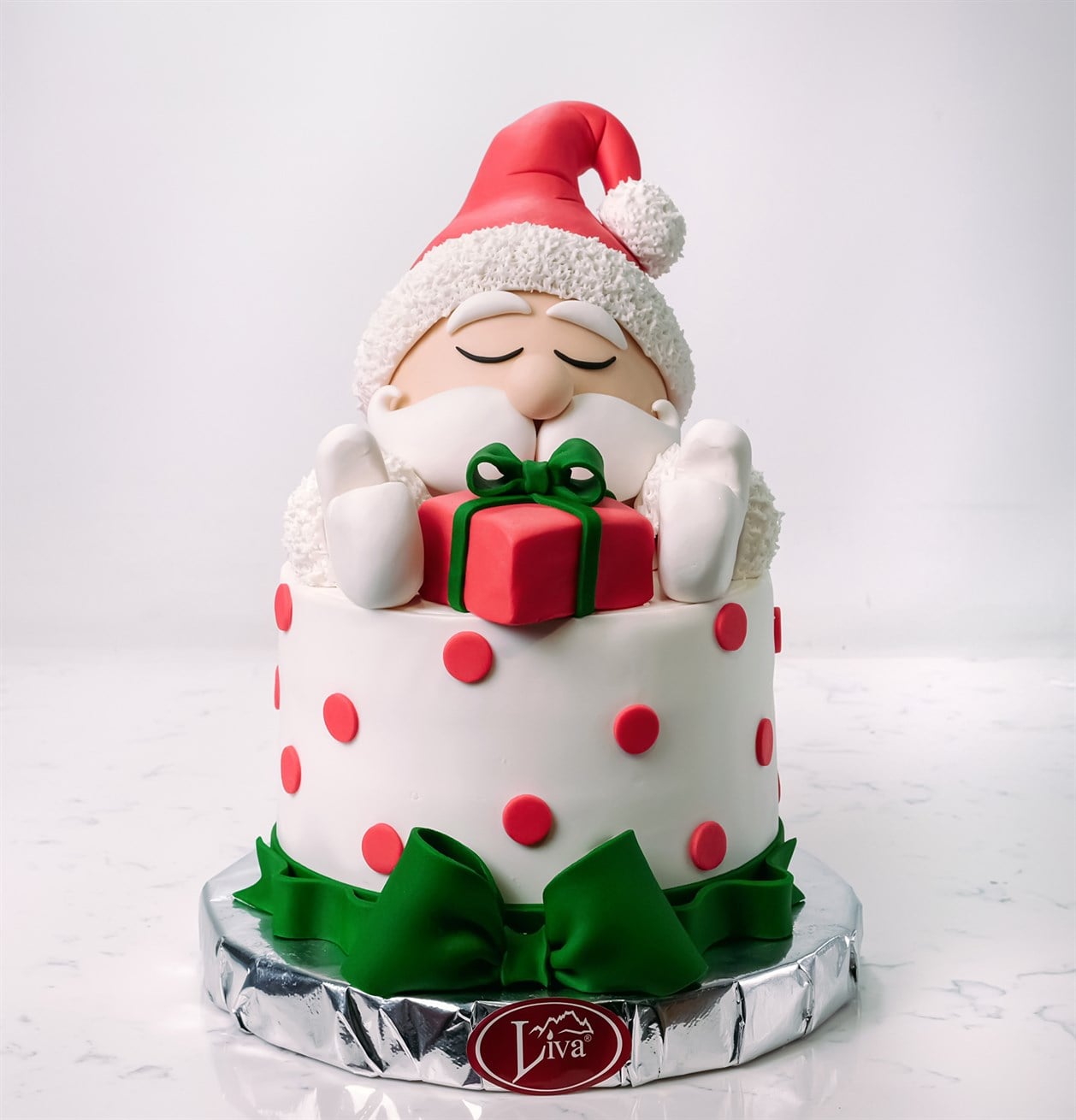 Yılbaşı Uyuyan Noel Baba Özel Pasta