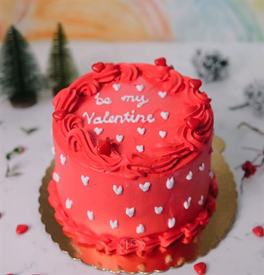 Kırmızı Sevgilim Yazılı Pasta