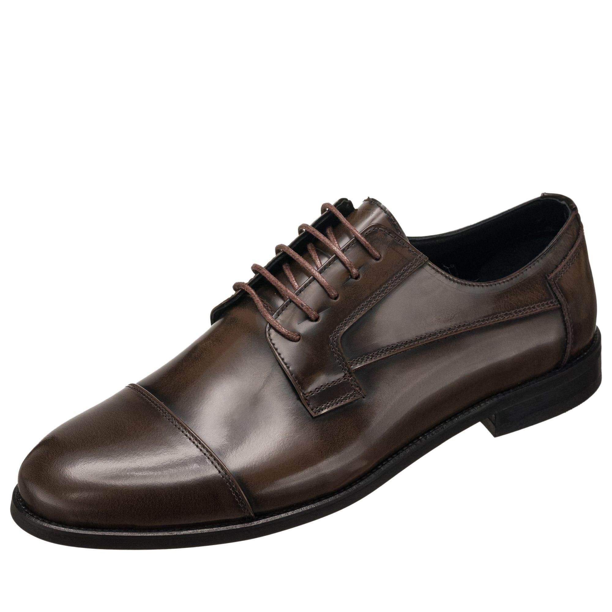 45 Numara 46 numara 47 Numara 48 numara 49 numara 50 numara Büyük Numara Erkek Klasik Deri Açma Ayakkabı - YKP1088 Kahverengi