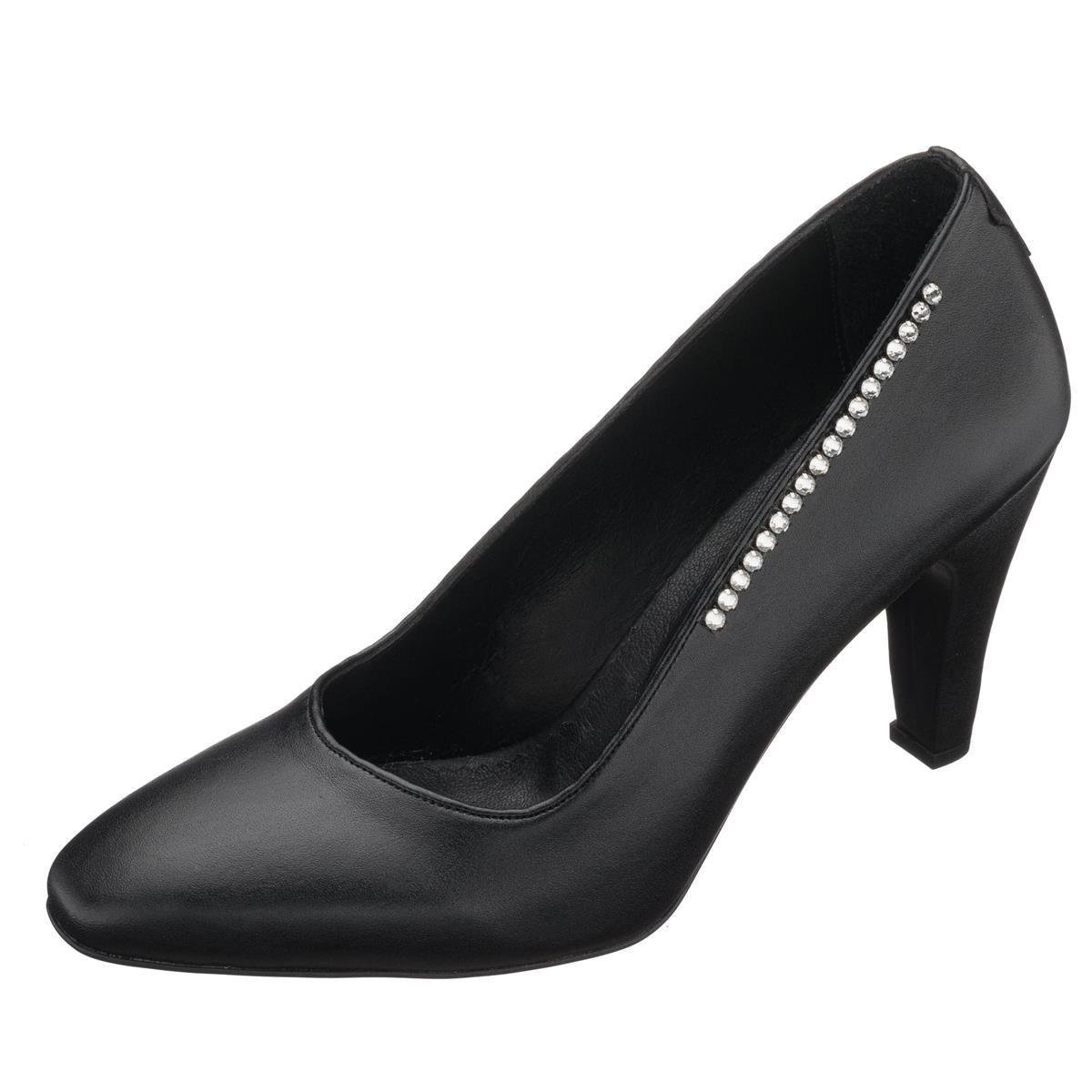 45 Numara 46 numara 47 Numara 48 numara 49 numara 50 numara Büyük Numara Topuklu Kadın Ayakkabı AYS7986 Siyah