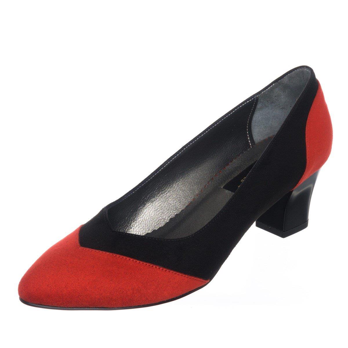 Siyah Kırmızı, iriadam, 40 41 42 43 44 numara kadın kısa topuk ayakkabı, büyük numara topuklu uygun fiyat kadın ayakkabı, büyük numara kadın 5 pont kısa topuk günlük ayakkabı, büyük beden geniş kalıp kaliteli kadın bayan topuklu ayakkabı,