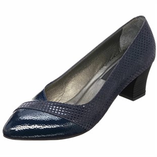 Costo shoesAbiye ve Topuklu ModellerimizKDR1717 Lacivert Damla  Özel Seri Rahat Kalıp Büyük Numara Kadın Ayakkabı
