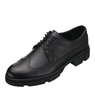Costo ShoesANASAYFAMCK713 Siyah Dana Derisi Kauçuk Taban Yeni Sezon Erkek Büyük Numara Ayakkabı
