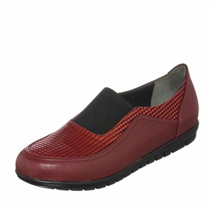 Costo shoesGündelik ve Rahat ModellerDRL7019 Bordo 4 Mevsim Gündelik Rahat Geniş Kalıp Büyük Numara Kadın Ayakkabısı
