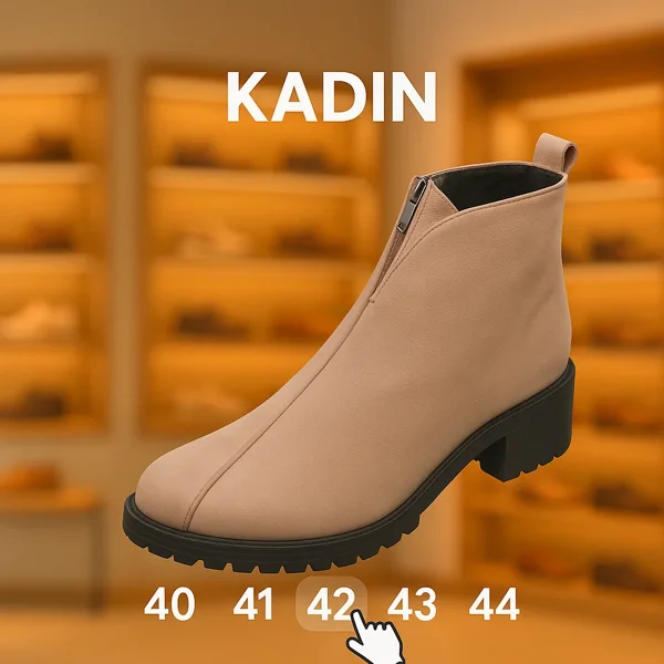 43 44 numara kadın bot geniş kalıp antrasit çizme