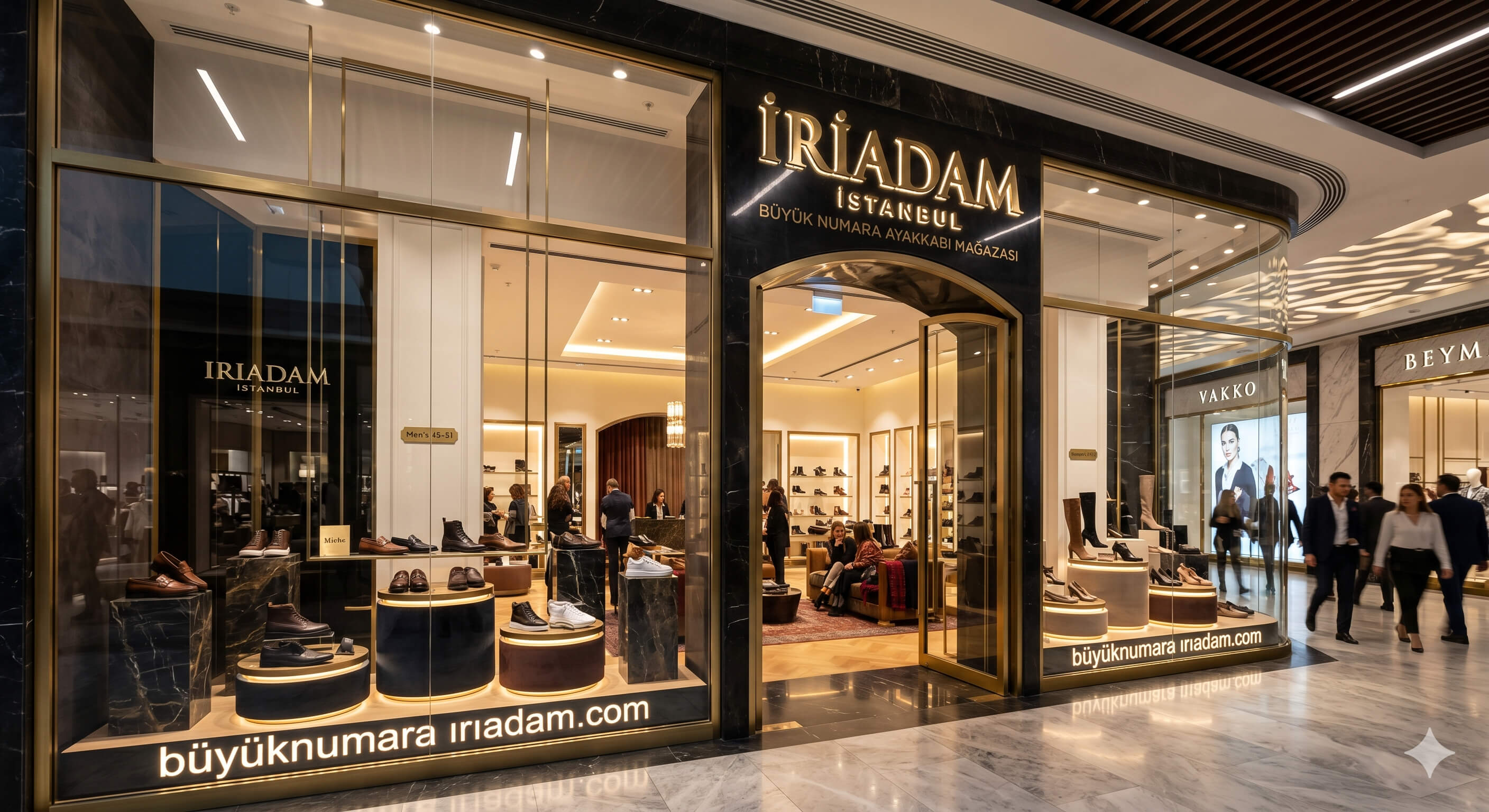 İstanbul büyük numara ayakkabı mağazası İriadam Beşiktaş