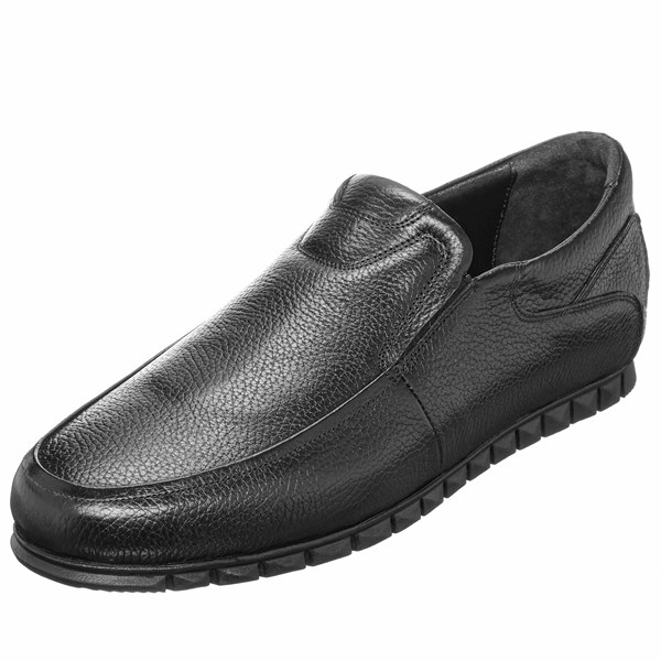 Costo shoes49-50 NumaralarB1442 Siyah 4 Mevsim Üst kalite Büyük Numara Gündelik Erkek Ayakkabısı Rahat Geniş Kalıp Kauçuk Taban