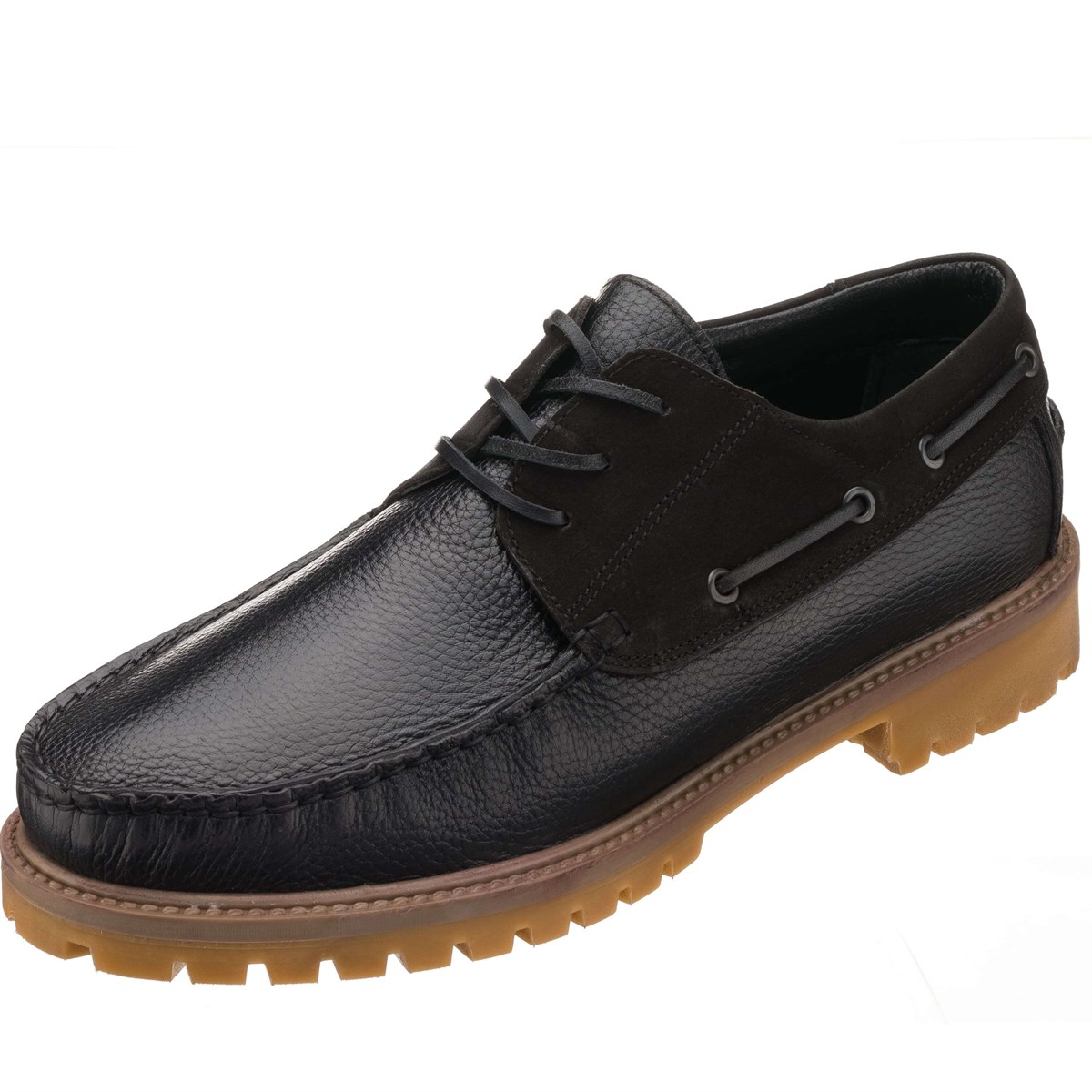 45-46-47-48-49 Numaralarda Siyah Tland Modeli Geniş Kalıp Büyük Numara  Erkek Ayakkabı