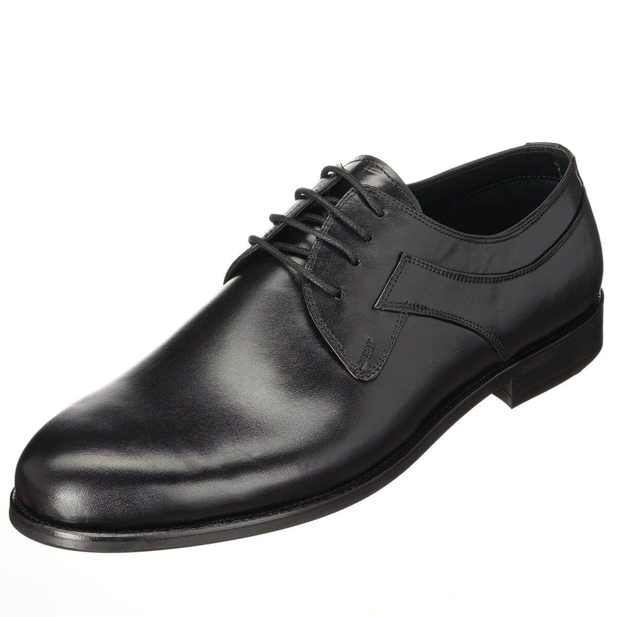 45,46,47,48,49,50 Numaralarda Siyah Analin Bağlı Üst Kalite Erkek Büyük  Numara Klasik Ayakkabı Rahat Şık Kalıp Vip serisi