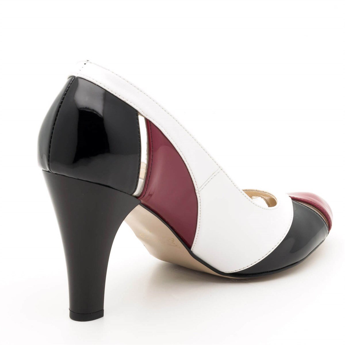 Beyaz Bordo47, iriadam, 40 41 42 43 44 numara kadın topuklu abiye stiletto ayakkabı, büyük numara topuklu uygun fiyat kadın stiletto ayakkabı, büyük numara kadın 9 pont orta uzun topuk günlük ayakkabı, büyük beden geniş kalıp kaliteli kadın bayan topuklu ayakkabı, gelin ayakkabısı