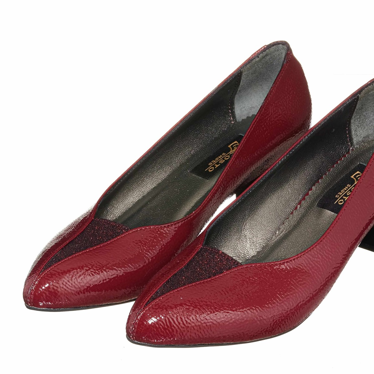 45 Numara 46 numara 47 Numara 48 numara 49 numara 50 numara Kısa Topuklu Büyük Numara Kadın Stiletto Ayakkabı KDR1019 Bordo