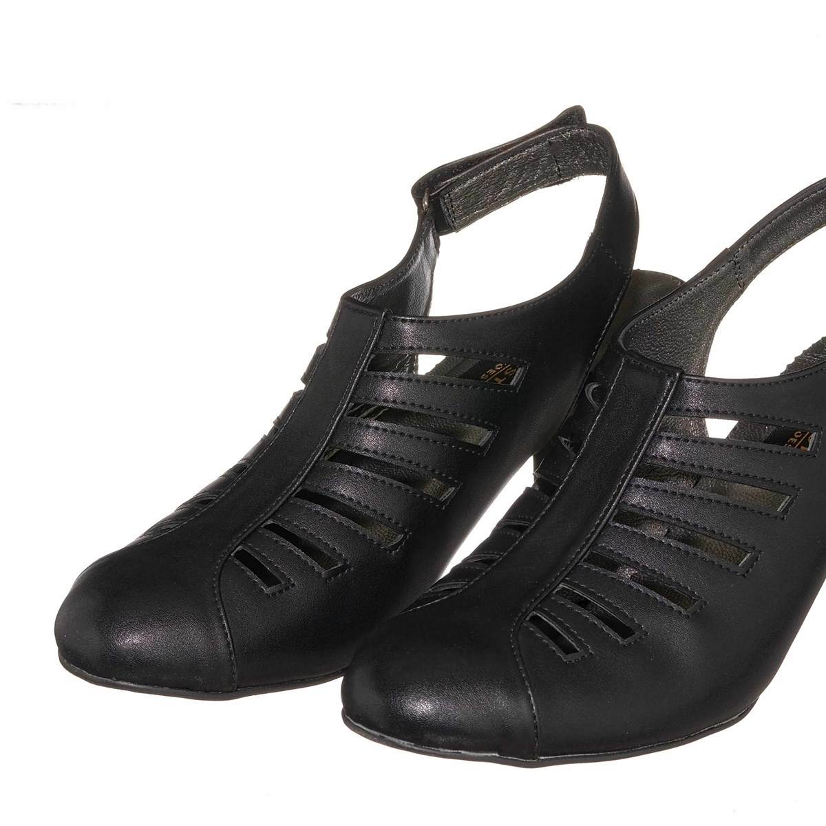 45 Numara 46 numara 47 Numara 48 numara 49 numara 50 numara Büyük Numara Kadın Topuklu Ayakkabı KDR1841 Siyah