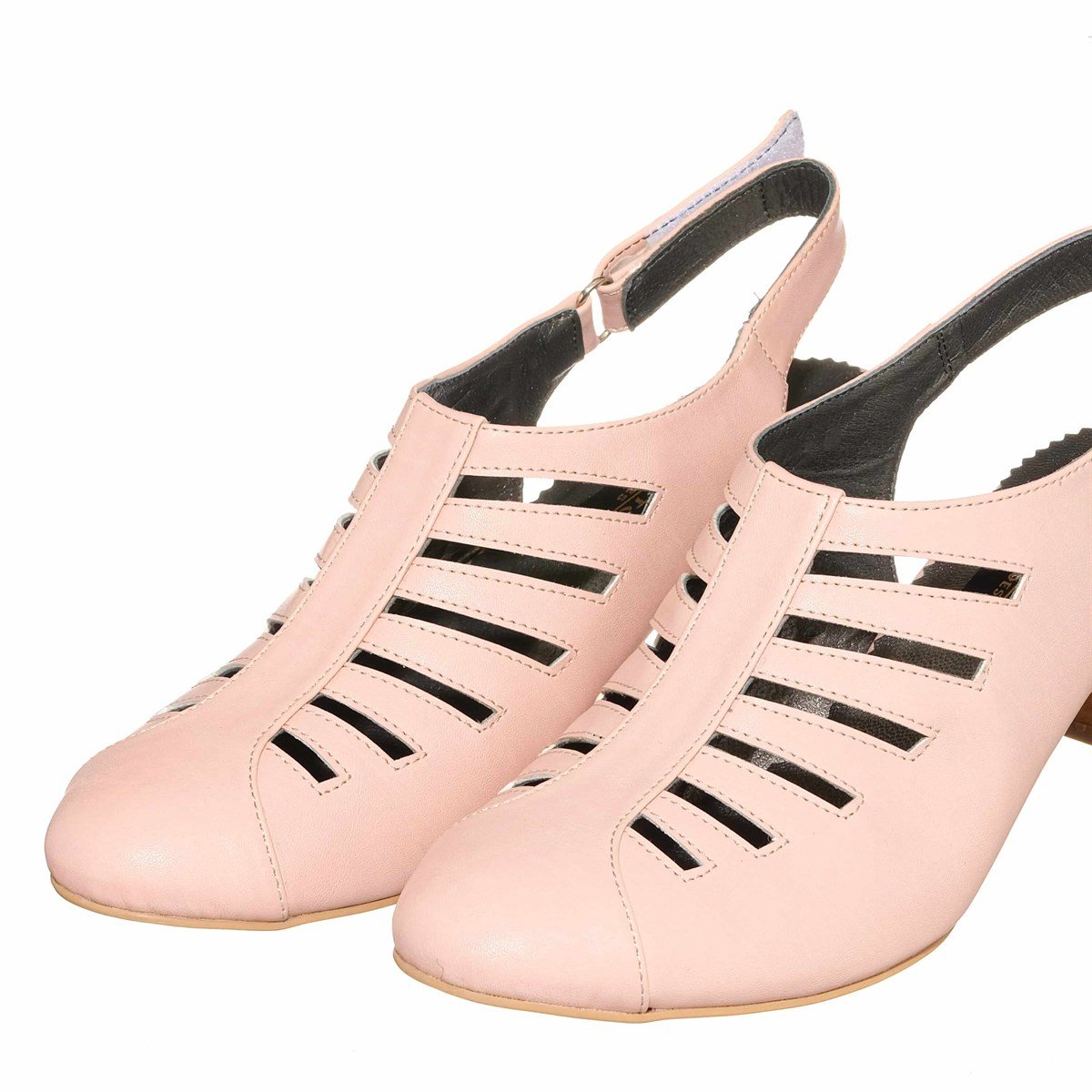 45 Numara 46 numara 47 Numara 48 numara 49 numara 50 numara Büyük Numara Kısa Topuklu Kadın Ayakkabısı KDR1841 Pudra