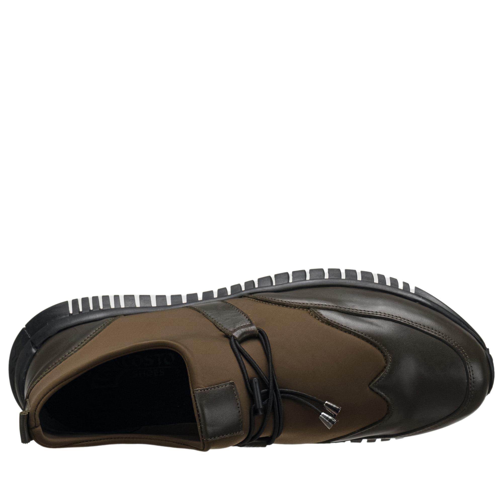 45 Numara 46 numara 47 Numara 48 numara 49 numara 50 numara Büyük Numara Rahat Kolay Giyimli Streç Erkek Günlük Ayakkabı - 14 ŞUBAT Haki