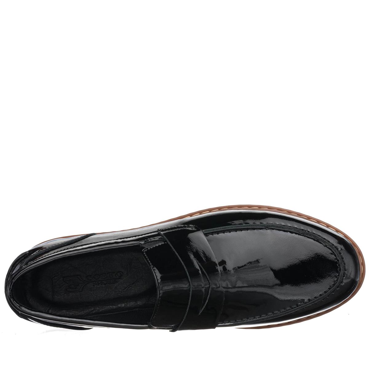 45 Numara 46 numara 47 Numara 48 numara 49 numara 50 numara Büyük Numara Erkek Lofeer Ayakkabı AYL1112 Siyah Rugan