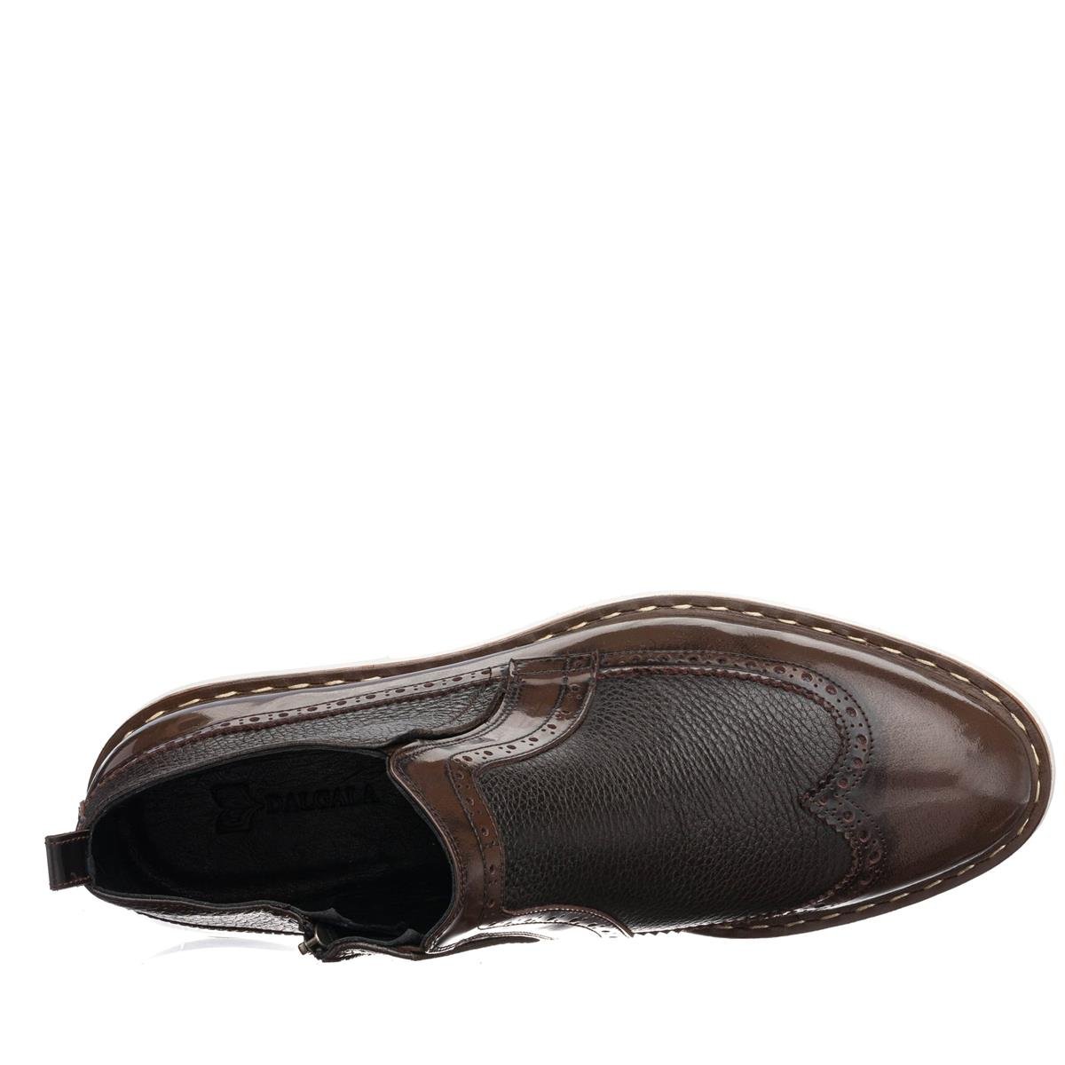 45 Numara 46 numara 47 Numara 48 numara 49 numara 50 numara Büyük Numara Erkek Üst Kalite Deri Bot - AGS4007 Kahve